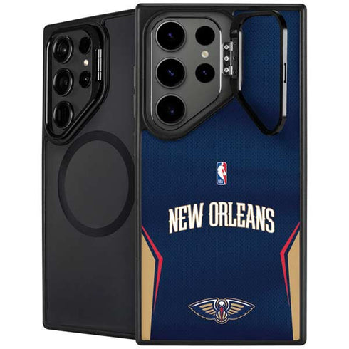 NBA New Orleans Pelicans Jersey Galaxy S25 Ultra Kickstand Case